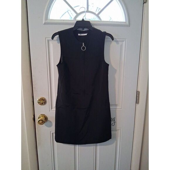 Alexander Wang Dresses & Skirts - Alexander Wang Dress Black Tank Silver Accent Zippered Size 4